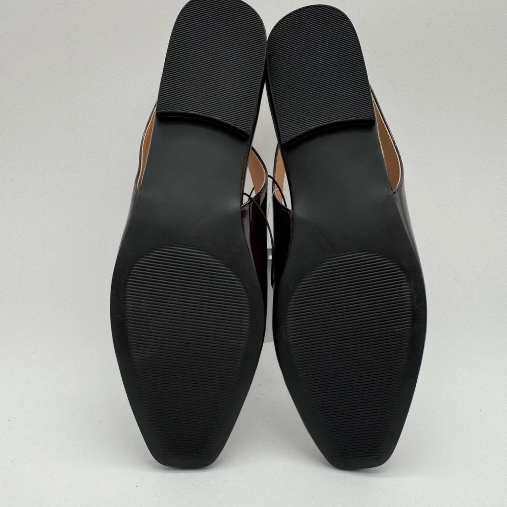 Kensie Women's Size 9 Red Felice Slingback Flats Patent Shoes